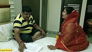 Middle-aged husband struggles with erection while hot wife seeks desi erotic relief