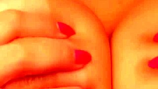 The hot brunette was teasing with her big tits in a titsfuck, then added a butt plug for anal fun.