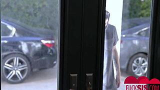 Katy Kiss and Maya Kendrick sneak into wild stepsis threesome