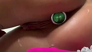 Sexy Lingerie Cream on Body, Dildo Anal Masturbation