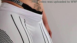 wow, brag124wife does sexy gym cardio with big tits!