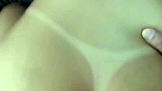 Blonde nymphet seduces husband's best friend for pussy and anal creampie