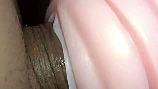 i kiss both sides of her vagina to my mouth, sucking and using toys for a quickie creampie on the desk