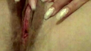 wife's private self-pleasure session with shaved details and fingering