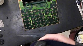 Operating another machine at work, ending with my moans