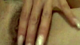wife's private self-pleasure session with shaved details and fingering