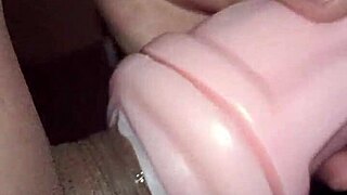 i kiss both sides of her vagina to my mouth, sucking and using toys for a quickie creampie on the desk