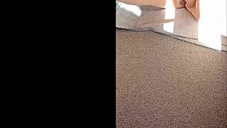 Mature woman shows wet huge pussy lips close up