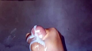 Cum Fountain with Oiled Skinny Legs and Big Cock Instructions