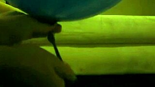 Sophie Goes Wild Masturbating with Balloons in the Living Room and Bathroom.