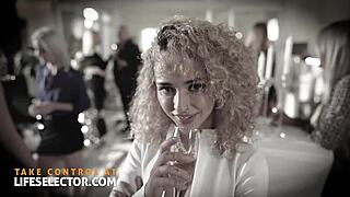 Hot blonde wife craves dick in ass!