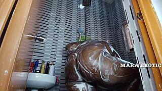 Ever Seen a Fat Onion Booty Milf in the Shower, Mara Exotic?