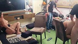 tattoo session turns into orgy with mirella mansur and friends