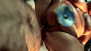 Wild Outdoor Sex with Toy Fun and Naked Friend