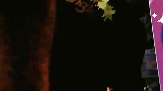 Bound bbw wife is tied up in front of the window. She receives a creampie in bondage.