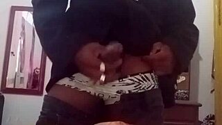 Big black guy calls on WhatsApp for blue films