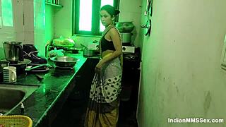 Late night passionate Indian couple making sensual love!