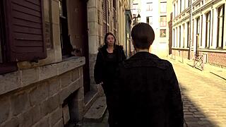 Laeticia, 23, French medical aide, shows off curvy big tits