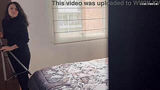 My stepmom touches herself while I watch from the closet, now I’m fingering her wet pussy