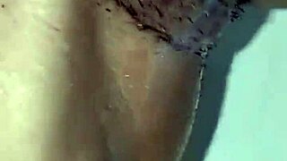Hairy pussy shaved after masturbation and penetration