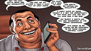 the mayor s 3 ep 1 - cheating husband fucks sexy ebony maid in kitchen