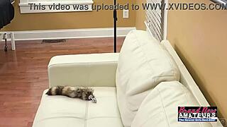 Hairy pussy blonde Lauren gets ass fucked and spermed after rimming