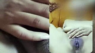 Leaked video call shows Filipina beauty stroking in April 2025