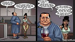 the mayor s 3 ep 1 - cheating husband fucks sexy ebony maid in kitchen