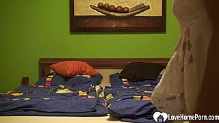 Stunning blonde babe fingers herself to climax on camera with intense homemade solo action.