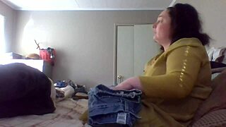 Hey! How Does My Wife Teach Folding Clothes with That Sexy Mommy Ass?