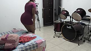 sexy housewife packs her backpack for a horny vacation to venezuela