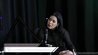 pri melancia's hot podcast with bia hot in sheer red lingerie 😍