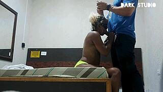 Fit brunette from the gym rides her jacked friend's big thick cock like there's no tomorrow