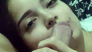 Debora Prado, submissive wife, sucks nightly before bed