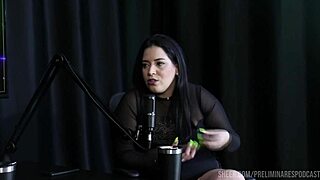 pri melancia's hot podcast with bia hot in sheer red lingerie 😍