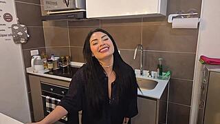 Alejandra Palacios Gives Deepthroat Blowjob To Tired Husband