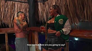 Ebony Milf Stepmom Carla Morelli BANGS Dani Clark in PUBLIC