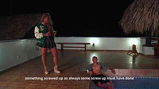 Ebony Milf Stepmom Carla Morelli BANGS Dani Clark in PUBLIC