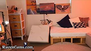 Thicc teen 18+ rides dildo with big ass for strangers online