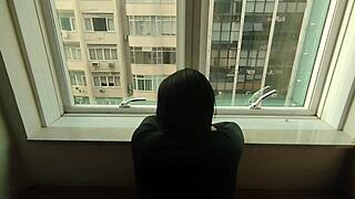 fucking my stepdaughter on the balcony, she moaned as i licked her big pussy