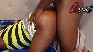 wild massage turns into crazy doggystyle fucking her tight dripping pussy