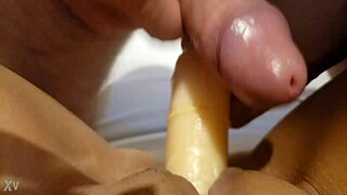 Latina Gets Massage With Toy Help