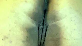 ebony bbw girlfriend spreading ass barefoot close up