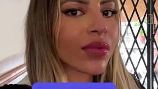 Petite Blonde Latina's Natural Tits Shake in POV! Sloppy Blowjob, Rimming, Cum in Mouth!