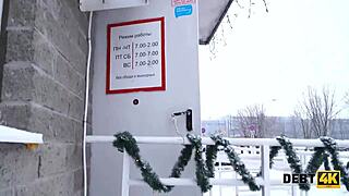 debt4k collector savors cute debtor’s tender mouth and pussy