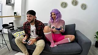 Pamela Mendoza Sucking Huge Cock From Gammer Boy