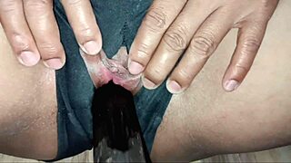 deepthroat training with pretty girl on big cock 😈