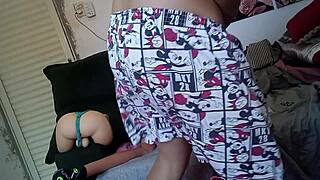 Intense Orgasm from Latina Stepdaughter's Pussy