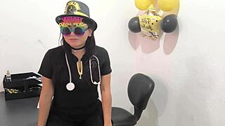 The hot office worker slips in an anal plug to tease her horny buttocks at work