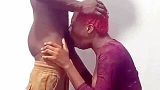 Friends Sister in Standing Doggy Pose